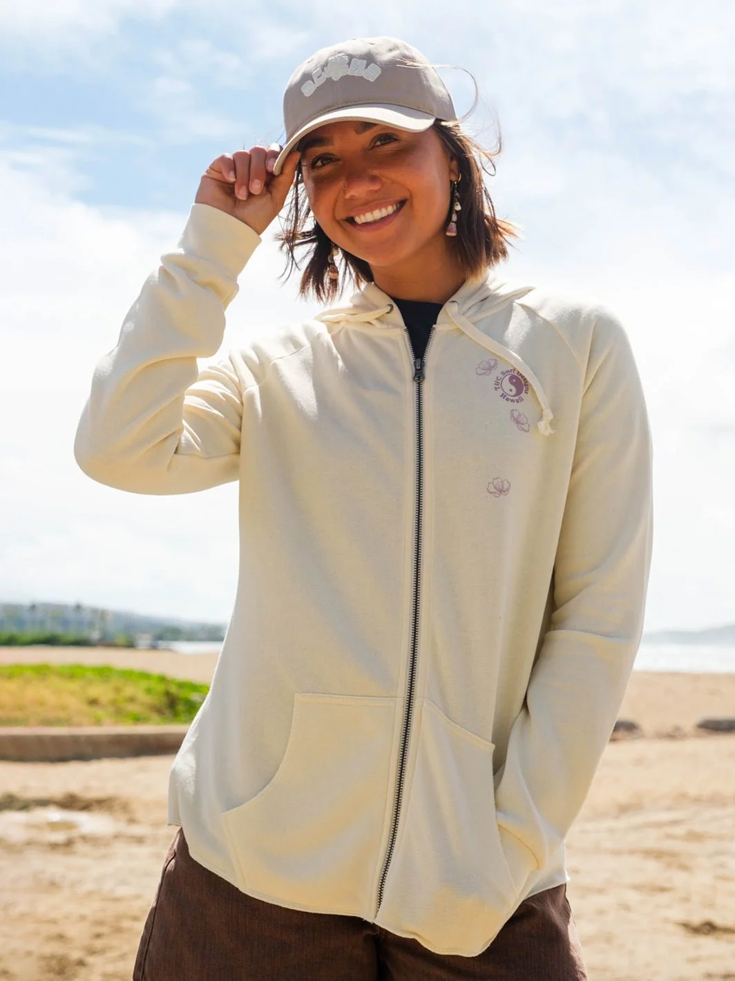 Cherry Sakura Zip Hoodie - Image 3