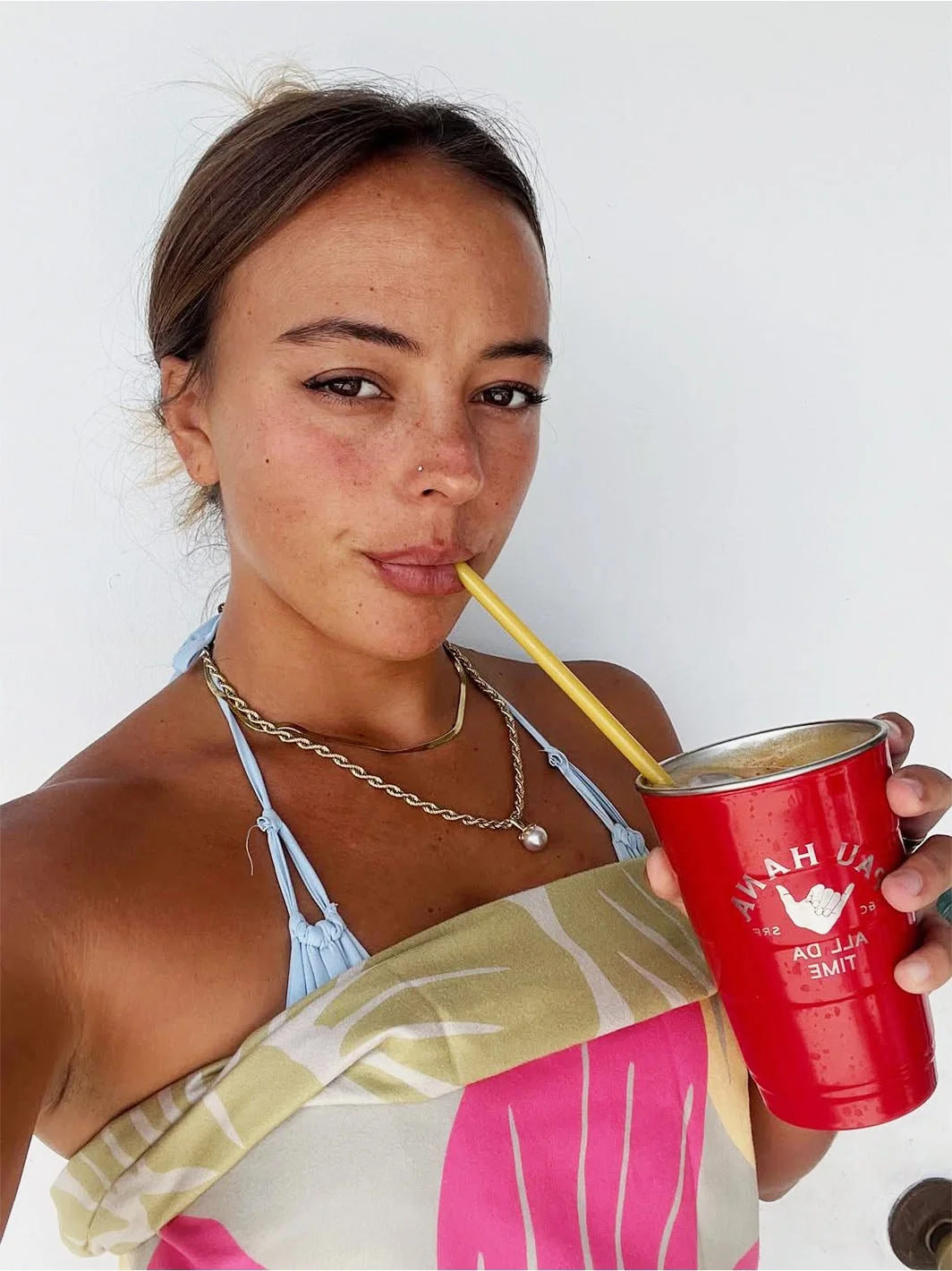 T&C Surf 16 oz All Day Pau Hana Insulated Stackable Tumbler Pirani - Image 2