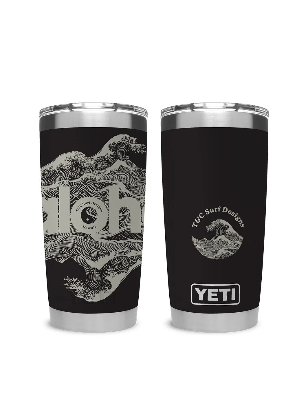 T&C Surf 20 oz Aloha Waves Tumbler Yeti - Image 3