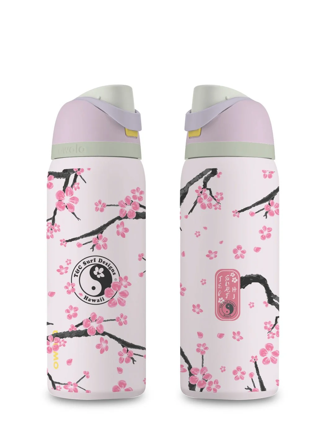 T&C Surf 32 oz Plum Blossom Owala - Image 5