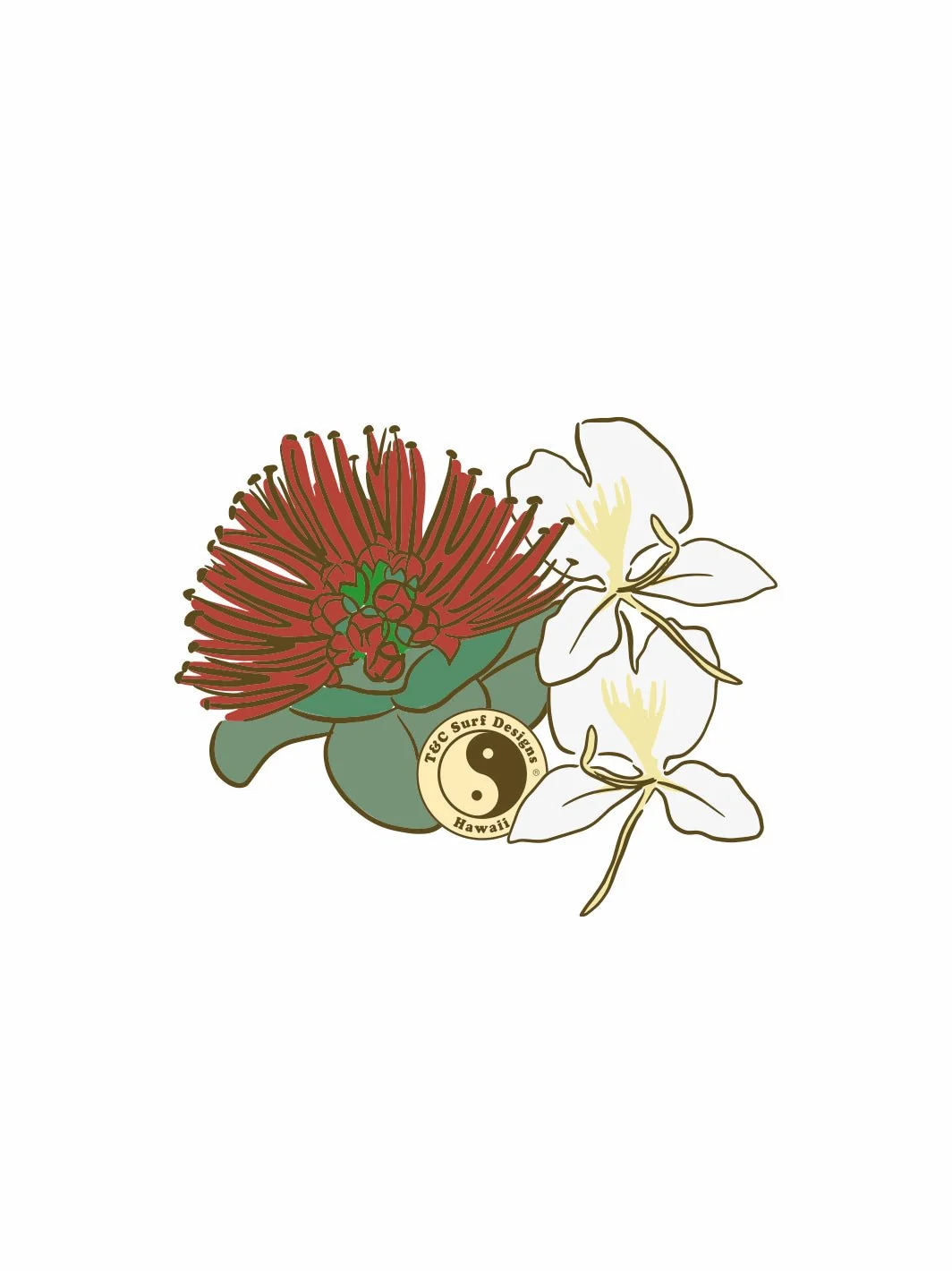Ohia Ginger Sticker