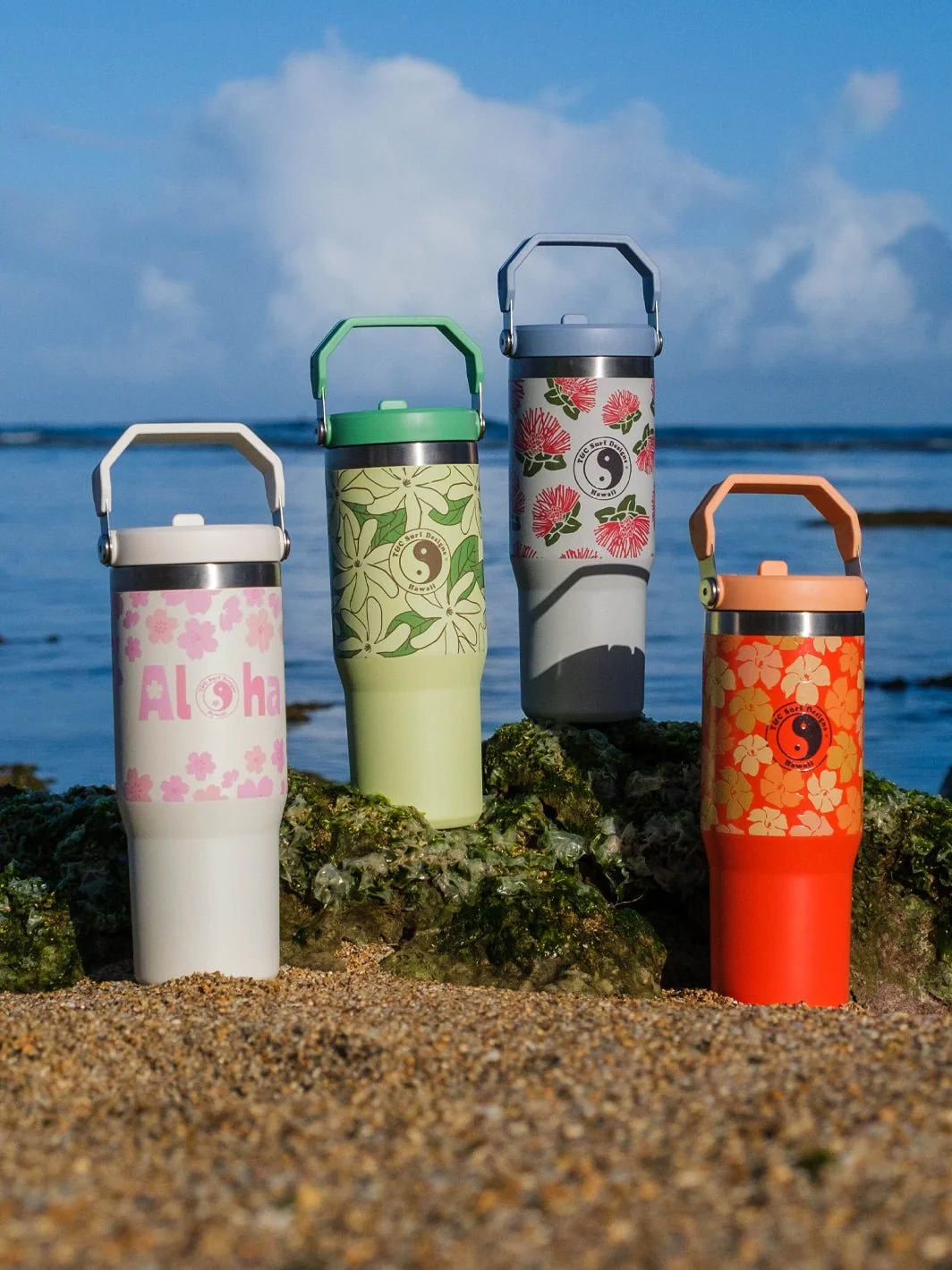 T&C Surf 30 oz Puakenikeni All Day Stanley The IcefIow™ Flip Straw Tumbler - Image 2