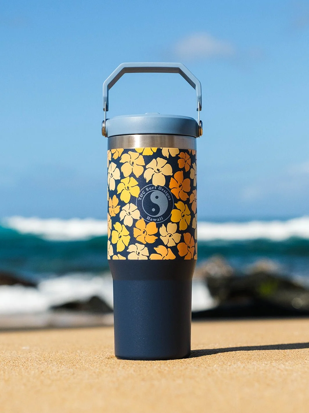 T&C Surf 30 oz Puakenikeni All Day Stanley The IcefIow™ Flip Straw Tumbler - Image 3