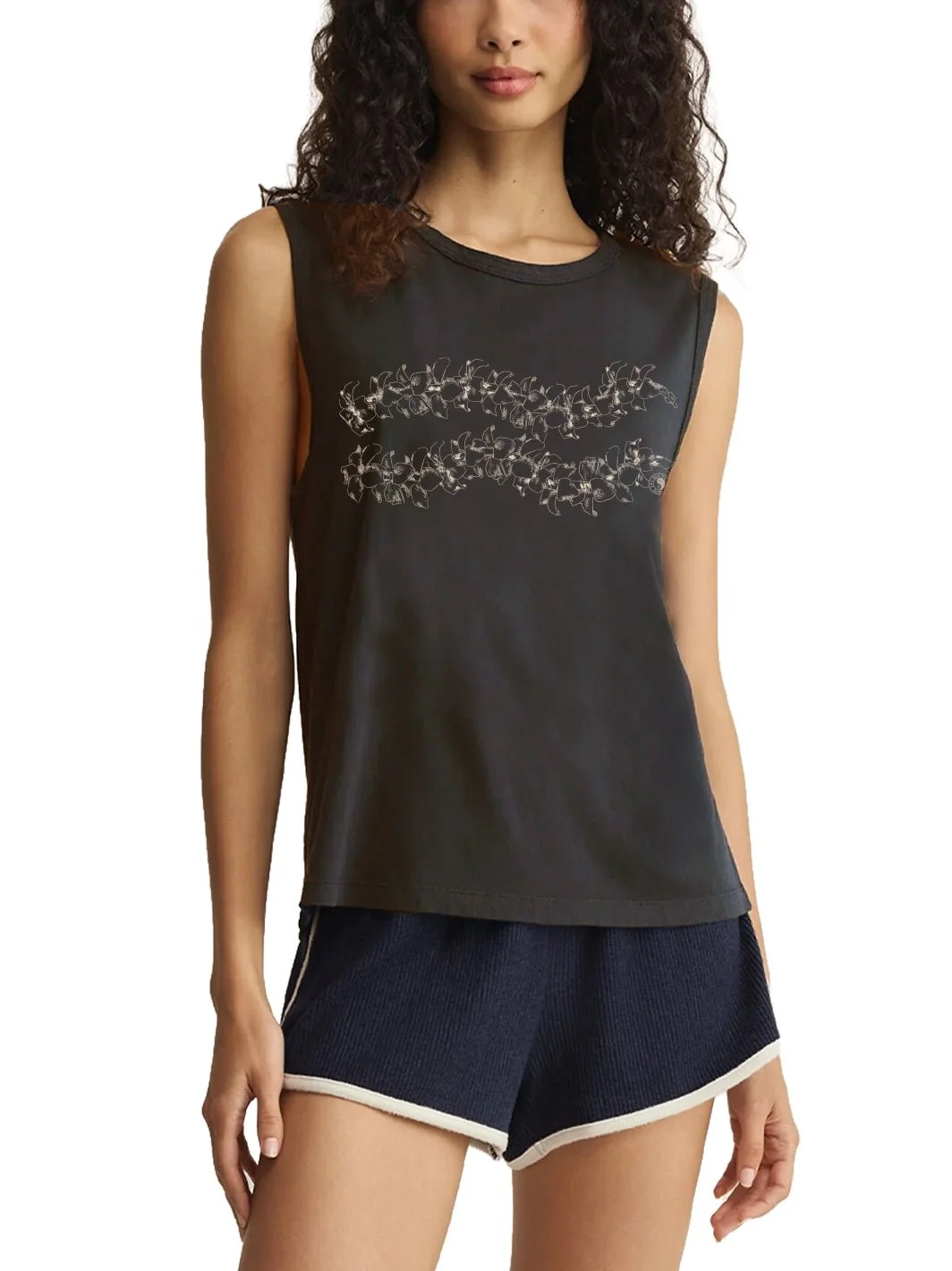 Simple Puakeni Lei Muscle Tank - Image 5