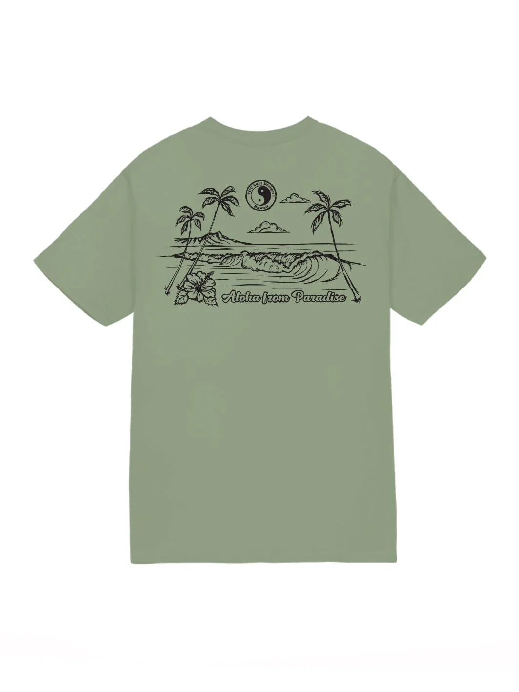 Sketch Diamond Head Wave Jersey Tee - Image 7