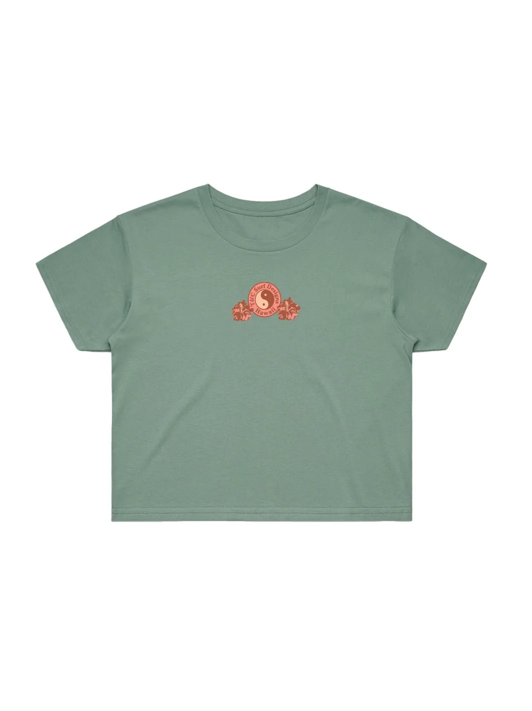 Watercolor Hibiscus Crop Tee - Image 6